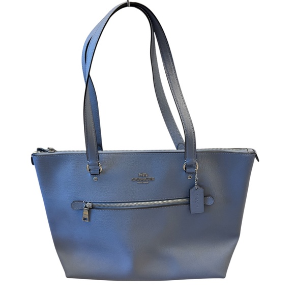 Coach Handbags - Coach‎ 79608 women's Gallery Tote Crossgrain Leather shoulder Bag Ice Blue